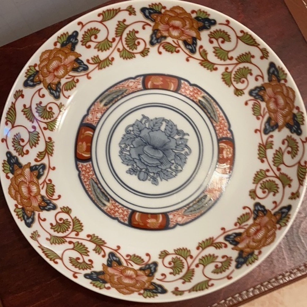 VTG “Peony” Georges Briard Japan print porcelain set 3 soup bowls